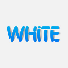 realistic design element: white