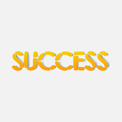 Fototapeta premium realistic design element: success
