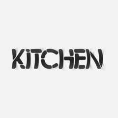 Fototapeta premium realistic design element: kitchen