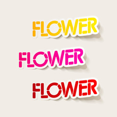 realistic design element: flower