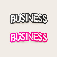 realistic design element: business