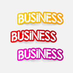 realistic design element: business