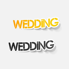 realistic design element: wedding
