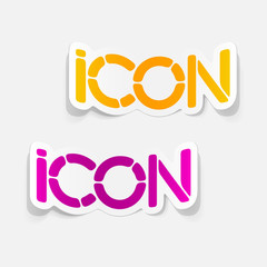 realistic design element: icon