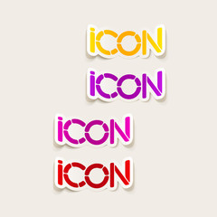 realistic design element: icon