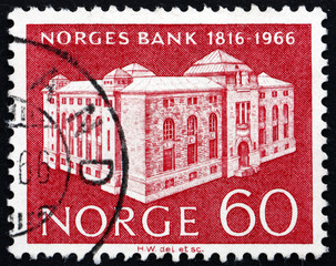 Postage stamp Norway 1966 Bank of Norway