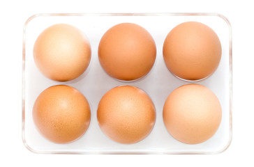 Chicken brown eggs