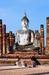 Buddhist Image in Sukothai Historical Park, Thailand