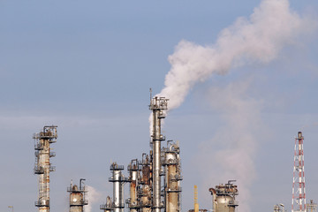 Industrial smoke from chimney