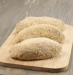 Fresh chicken cutlets