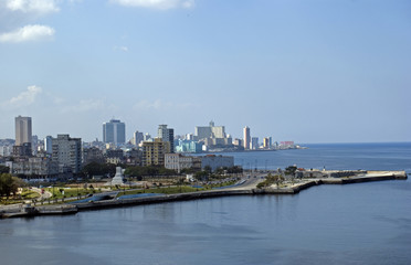 Obraz premium Widok na miasto, Hawanę, Kubę