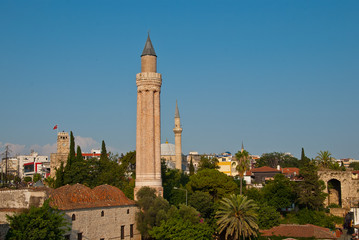 Fototapeta na wymiar Minaret Yivli, Antalya