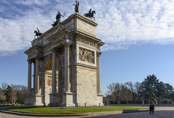 Obraz premium Arco della Pace, Milan