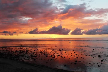 Photo sur Plexiglas Plage tropicale sunset reunion island