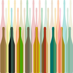 Background with bottles
