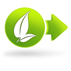 naturel sur symbole web vert