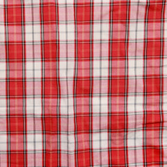 Texture of checkered picnic blanket.