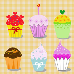 collection of cupcakes