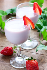 fruit smoothies  with strawberries