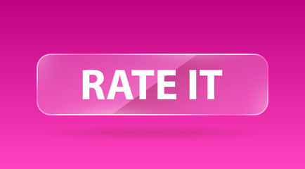 vector glass button rate it