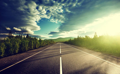road in mountains