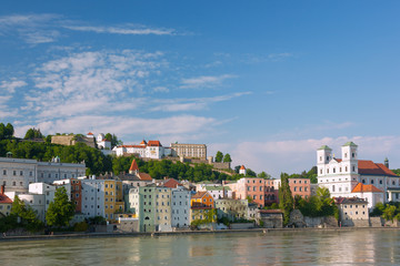 Fototapeta na wymiar Passau, Veste Izba Lordów, St Michael, Inn
