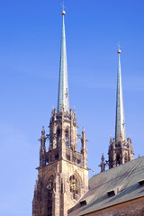 Fototapeta na wymiar Brno. Cathedral of Saints Peter and Paul