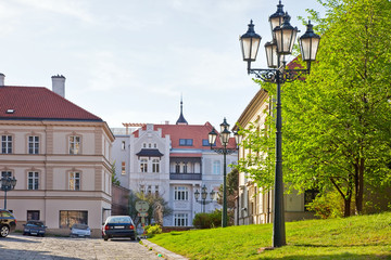 Brno. Street in the old town - obrazy, fototapety, plakaty
