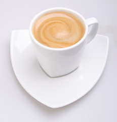 cup of coffee on background