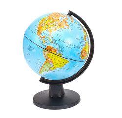 Globe isolated on white background