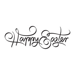 happy easter hand lettering handmade calligraphy