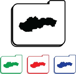 Icon Illustration with Four Color Variations