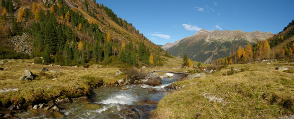 Panorama einer Tiroler Almlandschaft