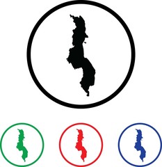 Icon Illustration with Four Color Variations