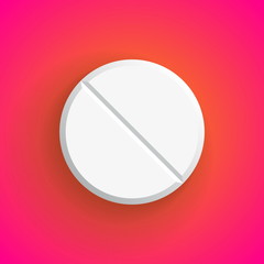 Vector Realistic pill, eps10