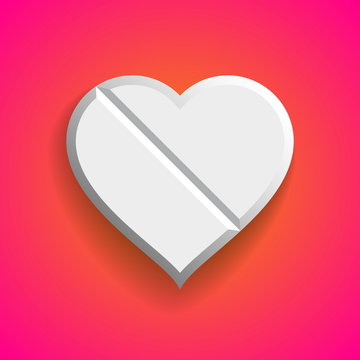Vector love Pill, eps10, Valentine cure