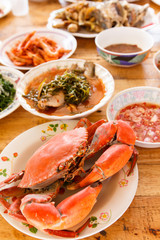 Boiled crab