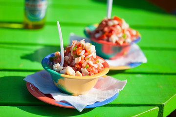 Bahamian conch salad