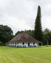 Fototapeta na wymiar Waioli Huiia Mission Hall in Hanalei Kauai