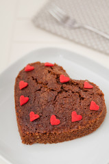 Schokoladenherz Kuchen