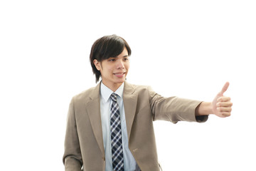 笑顔のビジネスマン