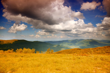 mountains hills landscape Bieszczady Poland