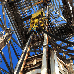 Top Drive System (TDS) Spinning for Oil Drilling Rig
