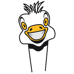 Lustig Emu Strauss doof witzig Cool
