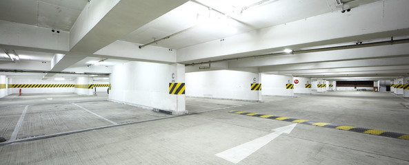 Interor of parking lot