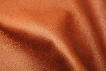 Wavy brown leather