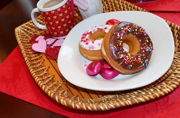 Donuts and coffee