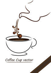 Coffee cup vector design,illustration of coffee cup