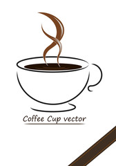Coffee cup vector design,illustration of coffee cup
