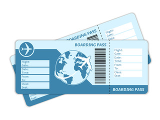 Blank plane tickets © Macrovector